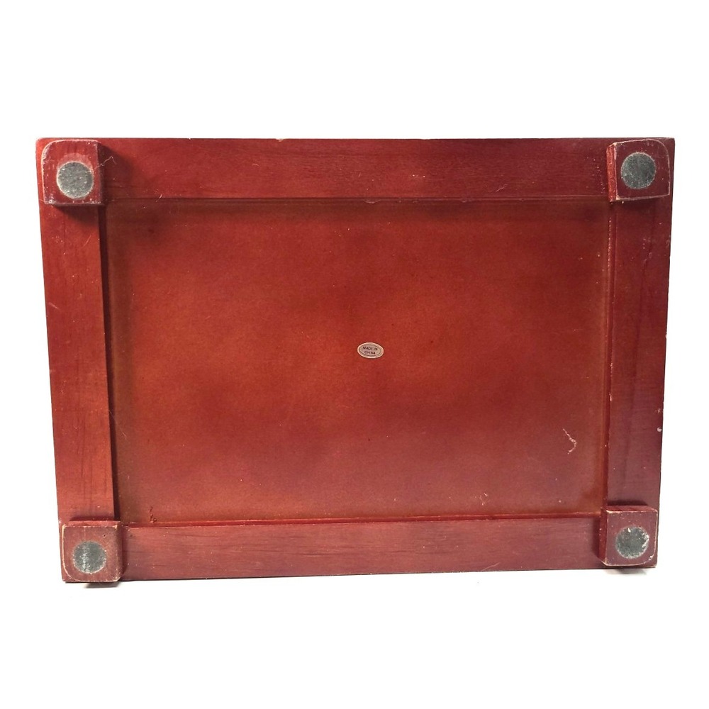 Vintage Small Wooden‎ Jewelry Chest of 3 Drawers - Picture 5 of 16